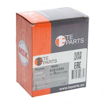 5 949 р. Ролик приводного ремня MAN дв.D2066,D2676 натяжителя (ролик металл) TE PARTS TE PARTS 51013555  с доставкой в г. Кемерово. Увеличить фотографию 3