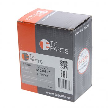 1 589 р. Ролик приводного ремня RENAULT Midlum обводной (ролик металл) TE PARTS TE PARTS 51030557  с доставкой в г. Кемерово. Увеличить фотографию 3