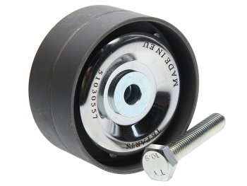 1 589 р. Ролик приводного ремня RENAULT Midlum обводной (ролик металл) TE PARTS TE PARTS 51030557  с доставкой в г. Кемерово. Увеличить фотографию 1