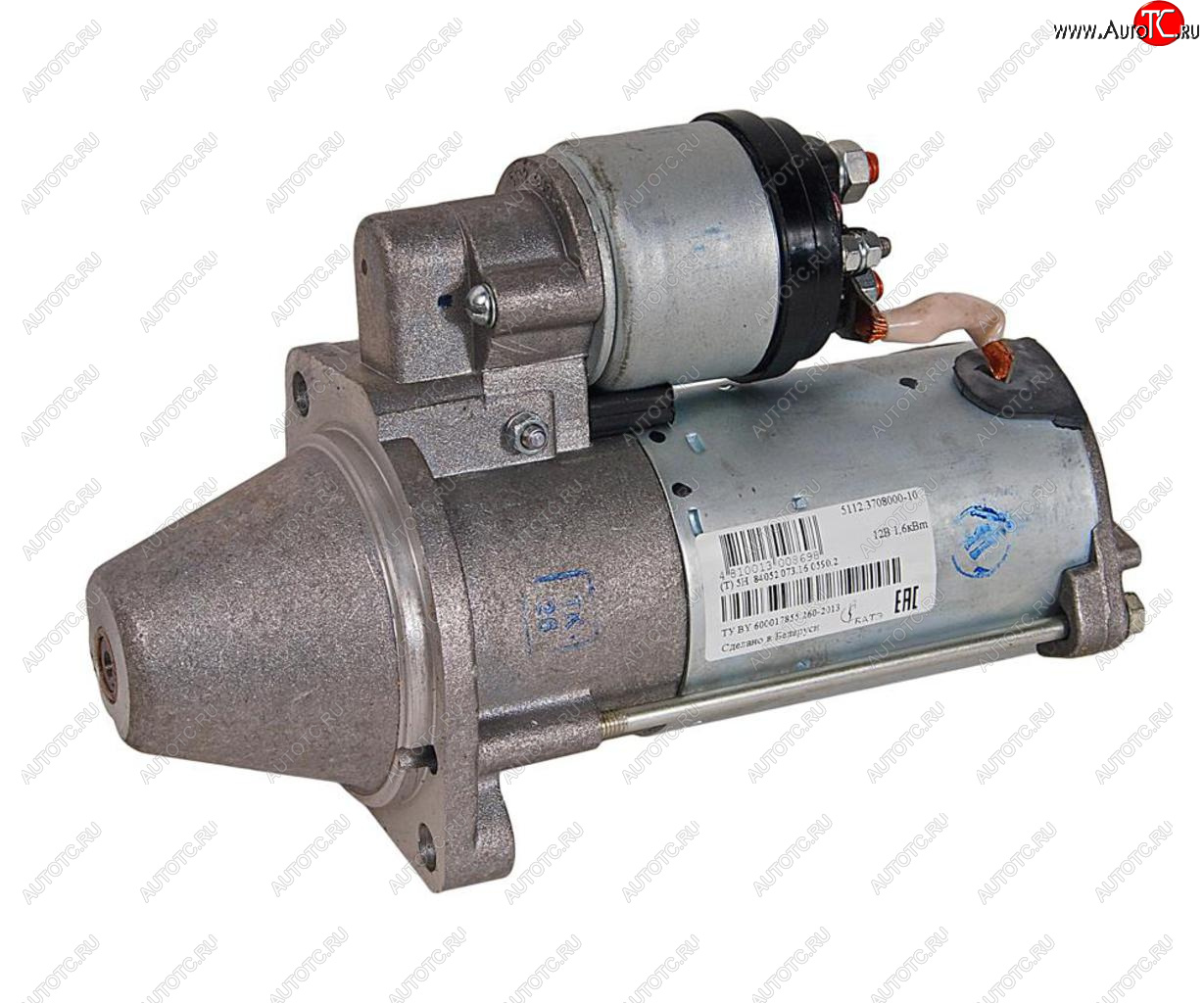 8 899 р. Стартер МТЗ-320 дв.ММЗ редукторный 12V 1.6кВт z=9 БАТЭ БАТЭ 5112.3708000-10  с доставкой в г. Кемерово
