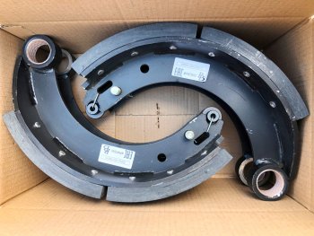 11 799 р. Колодки тормозные ПАЗ-4230,4234 (2шт.) комплект на колесо мост КААЗ BRAKE BLOCKS BRAKE BLOCKS 52642-350109091-fr  с доставкой в г. Кемерово. Увеличить фотографию 5