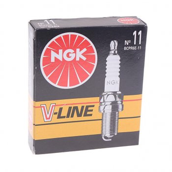 299 р. Свеча зажигания ВАЗ-2112 V-LINE №11 (1шт.) NGK NGK 5282  с доставкой в г. Кемерово. Увеличить фотографию 2