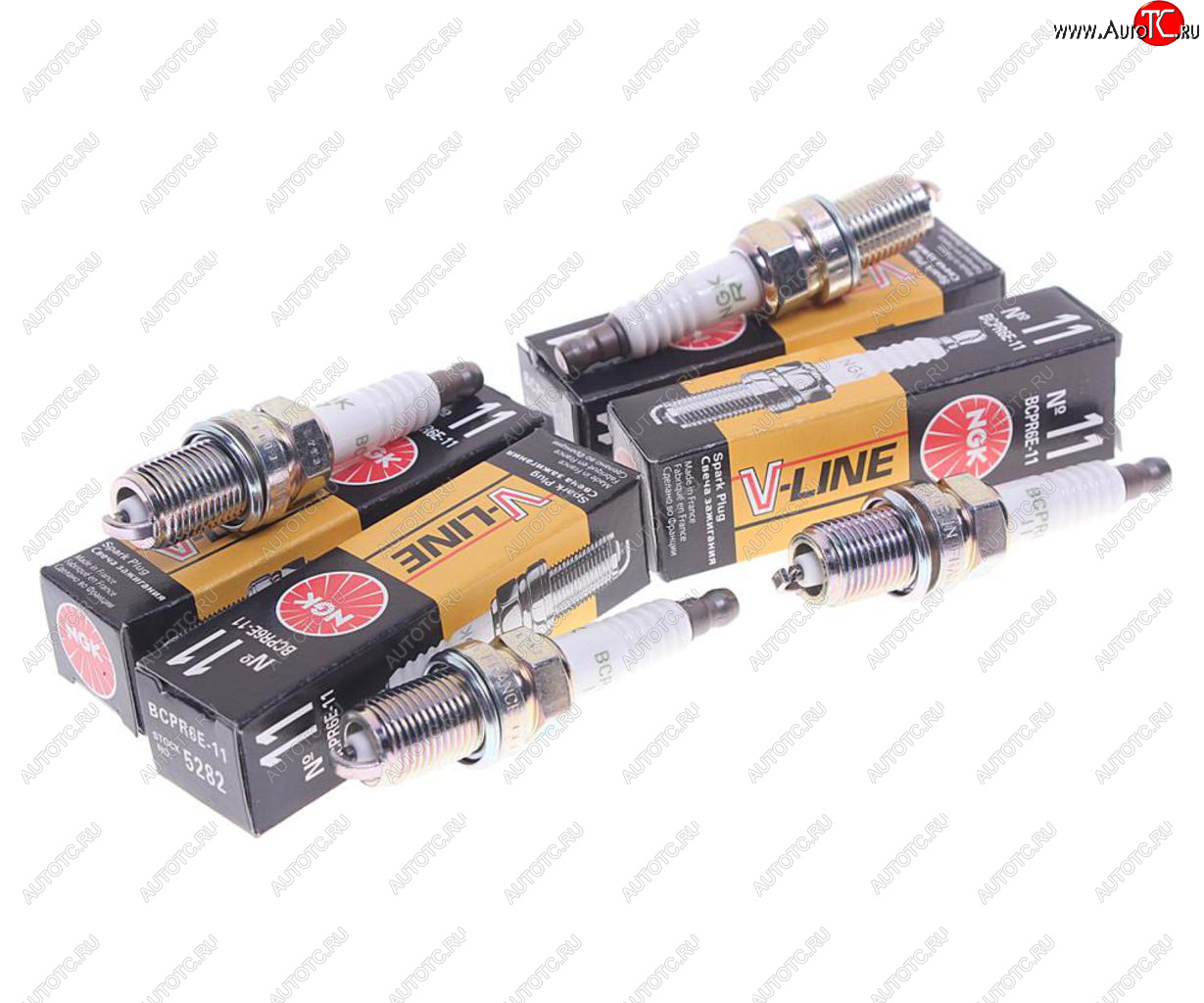 299 р. Свеча зажигания ВАЗ-2112 V-LINE №11 (1шт.) NGK NGK 5282  с доставкой в г. Кемерово