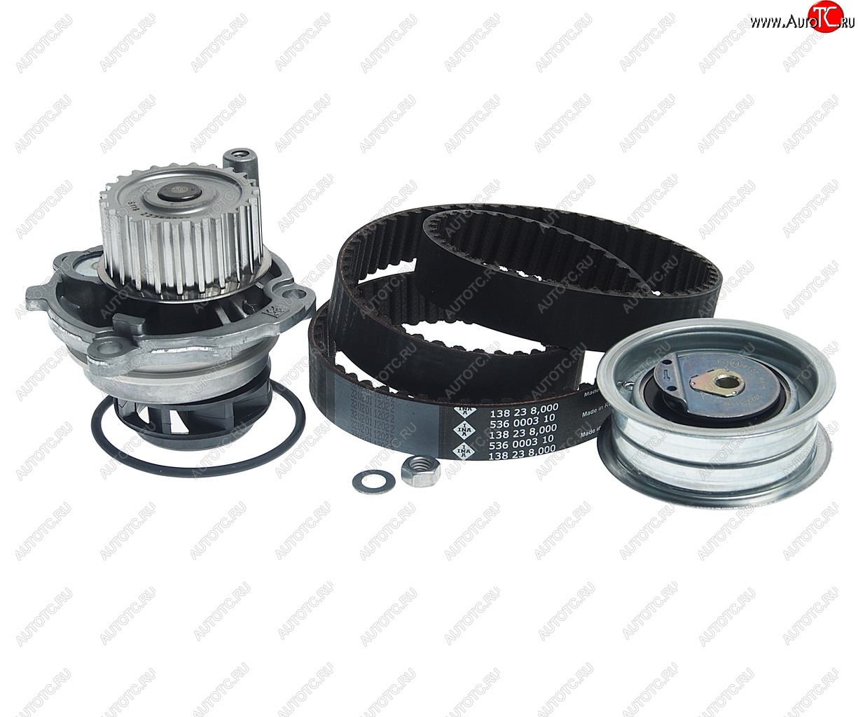 8 199 р. Комплект ГРМ VW AUDI A3 (96-13),A4 (94-08) SKODA Octavia (97-) (с помпой для 1.6) INA INA 530017131  с доставкой в г. Кемерово