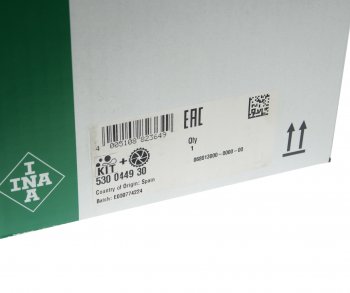 12 199 р. Комплект ГРМ PEUGEOT 307 CITROEN C4 с насосом водяным INA INA 530044930  с доставкой в г. Кемерово. Увеличить фотографию 9