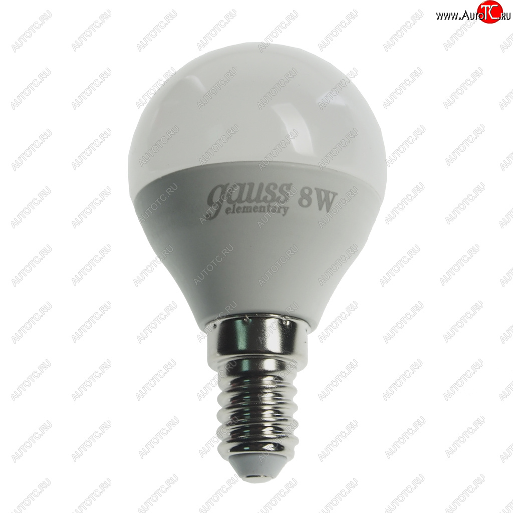 152 р. Лампа светодиодная E14 G45 8W (75W) 220V холодный GAUSS GAUSS 53128  с доставкой в г. Кемерово