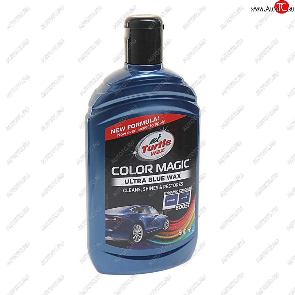 599 р. Полироль кузова темно-синяя с воском 500мл COLOR MAGIC TURTLE WAX TURTLE WAX 53238  с доставкой в г. Кемерово