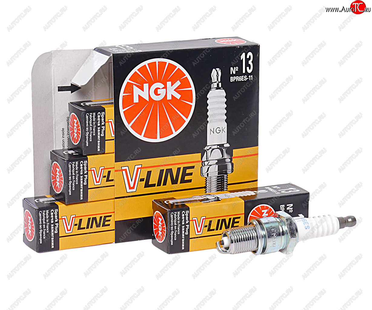519 р. Свеча зажигания ВАЗ-2111 V8 V-LINE №13 NGK (1шт.) NGK 5339  с доставкой в г. Кемерово