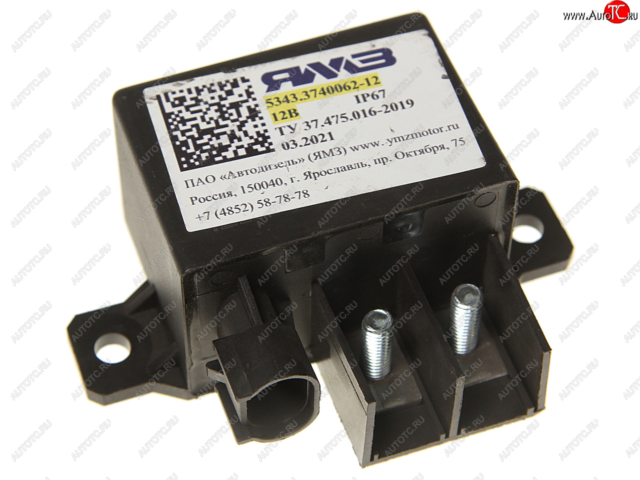 4 299 р. Реле включения свечей накаливания ЯМЗ-650.10 V23132-B2002-A200B200 (ан 650.3740062) 12V АВТОДИЗЕЛЬ ЯМЗ 5343.3740062-12  с доставкой в г. Кемерово