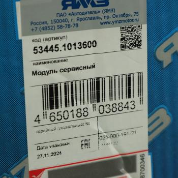 42 999 р. Модуль ЯМЗ-53445 сервисный ПАЗ под ТНВД (2000 БАР) АВТОДИЗЕЛЬ ЯМЗ 53445.1013600  с доставкой в г. Кемерово. Увеличить фотографию 8