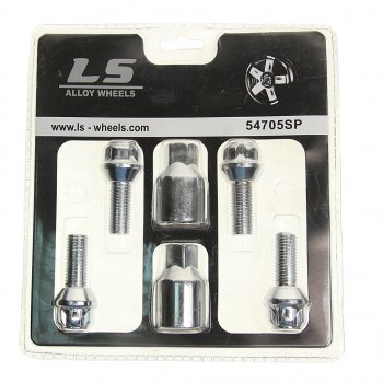 959 р. Болт колеса М12х1.5х27 секретки конус 2 ключа LS WHEELS LS WHEELS 54705sp  с доставкой в г. Кемерово. Увеличить фотографию 1