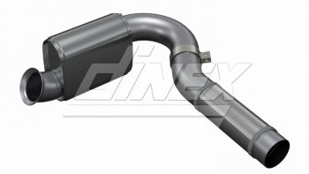 42 799 р. Труба выхлопная глушителя КАМАЗ-5490 MERCEDES с гофрой (нерж.1,5 мм) и резонатором E-line DINEX DINEX 5aa014 DINEX 5aa014  с доставкой в г. Кемерово. Увеличить фотографию 1