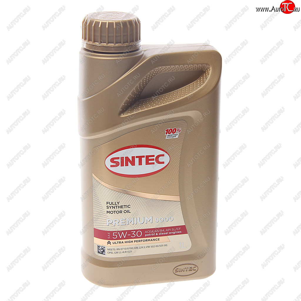 859 р. Масло моторное PREMIUM 9000 A3B4 5W30 синт.1л SINTEC SINTEC 600102  с доставкой в г. Кемерово
