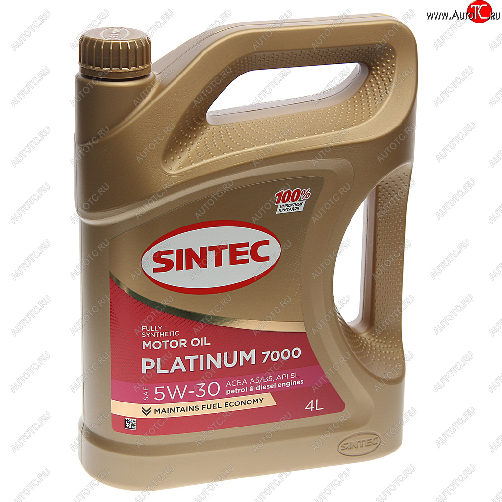 2 079 р. Масло моторное Platinum 7000 A5B5 5W30 синт.4л SINTEC SINTEC 600158  с доставкой в г. Кемерово