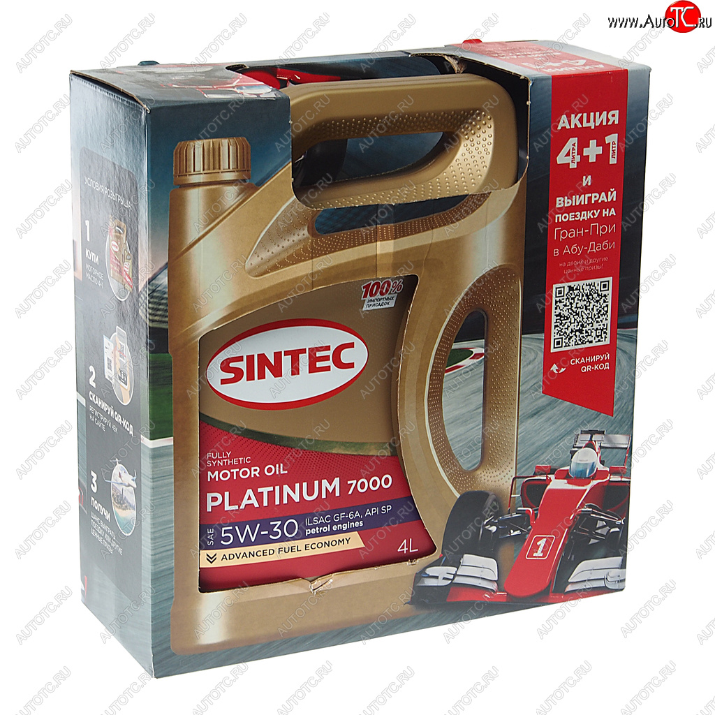 2 079 р. Масло моторное Platinum 7000 GF-6A 5W30 синт.4+1л SINTEC SINTEC 600226  с доставкой в г. Кемерово
