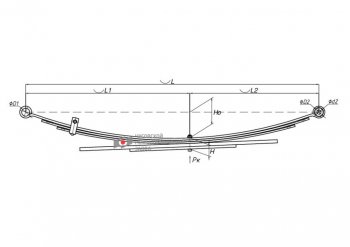18 749 р. Рессора FORD Ranger MAZDA B-Series (97-06) задняя (5 листов) L=1200мм ЧМЗ SPRINGER ЧМЗ 600805fd-2912012-10  с доставкой в г. Кемерово. Увеличить фотографию 5