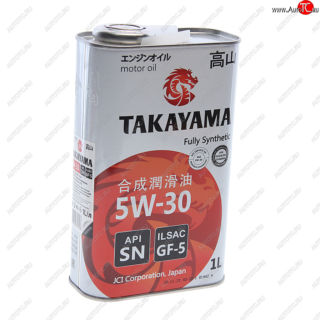 879 р. Масло моторное Adaptec SNGF-5 5W30 синт.1л TAKAYAMA TAKAYAMA 605584  с доставкой в г. Кемерово