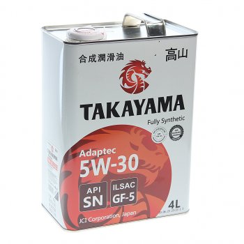 2 699 р. Масло моторное Adaptec SNGF-5 5W30 синт.4л TAKAYAMA TAKAYAMA 605585  с доставкой в г. Кемерово. Увеличить фотографию 1