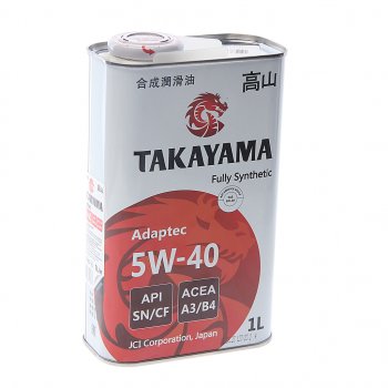 929 р. Масло моторное Adaptec SNCF 5W40 синт.1л TAKAYAMA TAKAYAMA 605586  с доставкой в г. Кемерово. Увеличить фотографию 1
