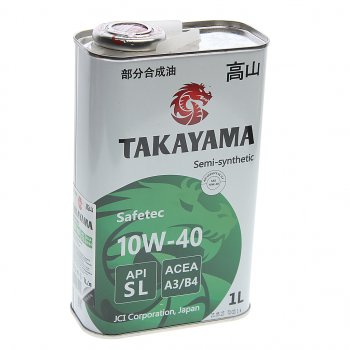779 р. Масло моторное Safetec A3B4 10W40 псинт.1л TAKAYAMA TAKAYAMA 605590  с доставкой в г. Кемерово. Увеличить фотографию 1