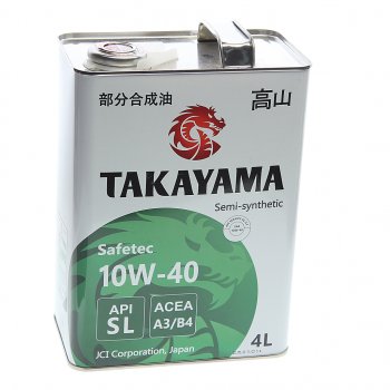 2 349 р. Масло моторное Safetec A3B4 10W40 псинт.4л TAKAYAMA TAKAYAMA 605591  с доставкой в г. Кемерово. Увеличить фотографию 1