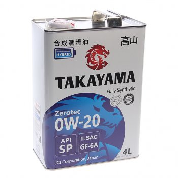 2 969 р. Масло моторное Zerotec GF-6A 0W20 синт.4л TAKAYAMA TAKAYAMA 605599  с доставкой в г. Кемерово. Увеличить фотографию 1
