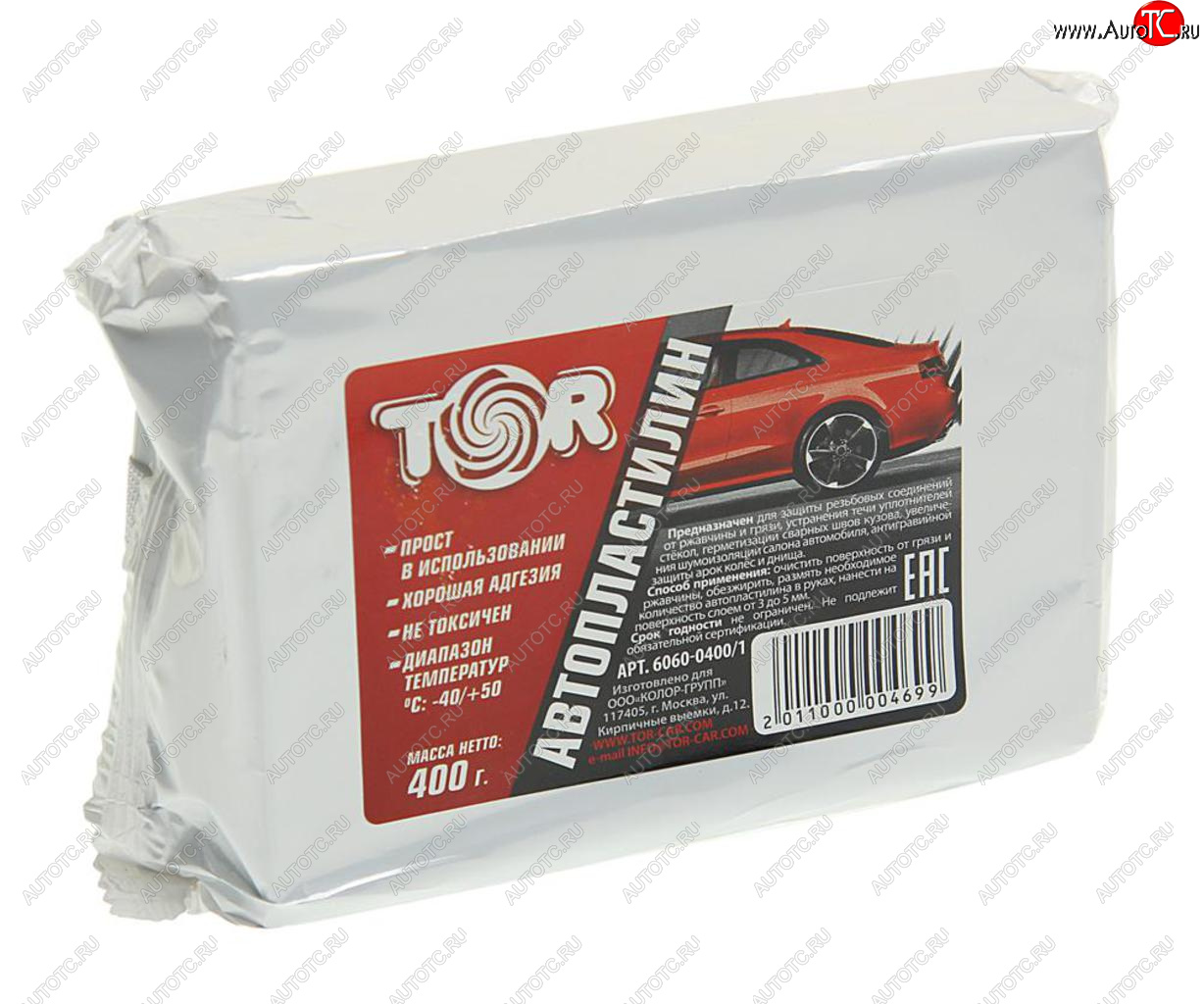 117 р. Автопластилин 0.4кг Химпродукт TOR TOR 6060-04001  с доставкой в г. Кемерово