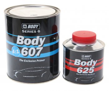 1 659 р. Грунт серый акриловый 607 UHS 2K 4+1 0.8кг с отвердителем HB625 0.2л BODY BODY 6070700001  с доставкой в г. Кемерово. Увеличить фотографию 1