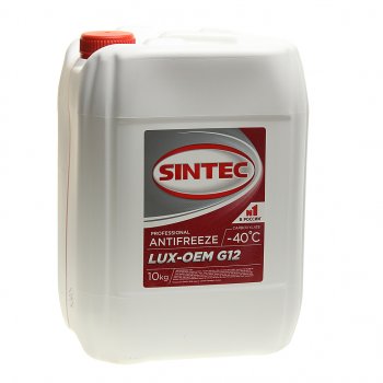 2 559 р. Антифриз красный -40C 10кг G12+ LUXE SINTEC SINTEC 614504  с доставкой в г. Кемерово. Увеличить фотографию 1