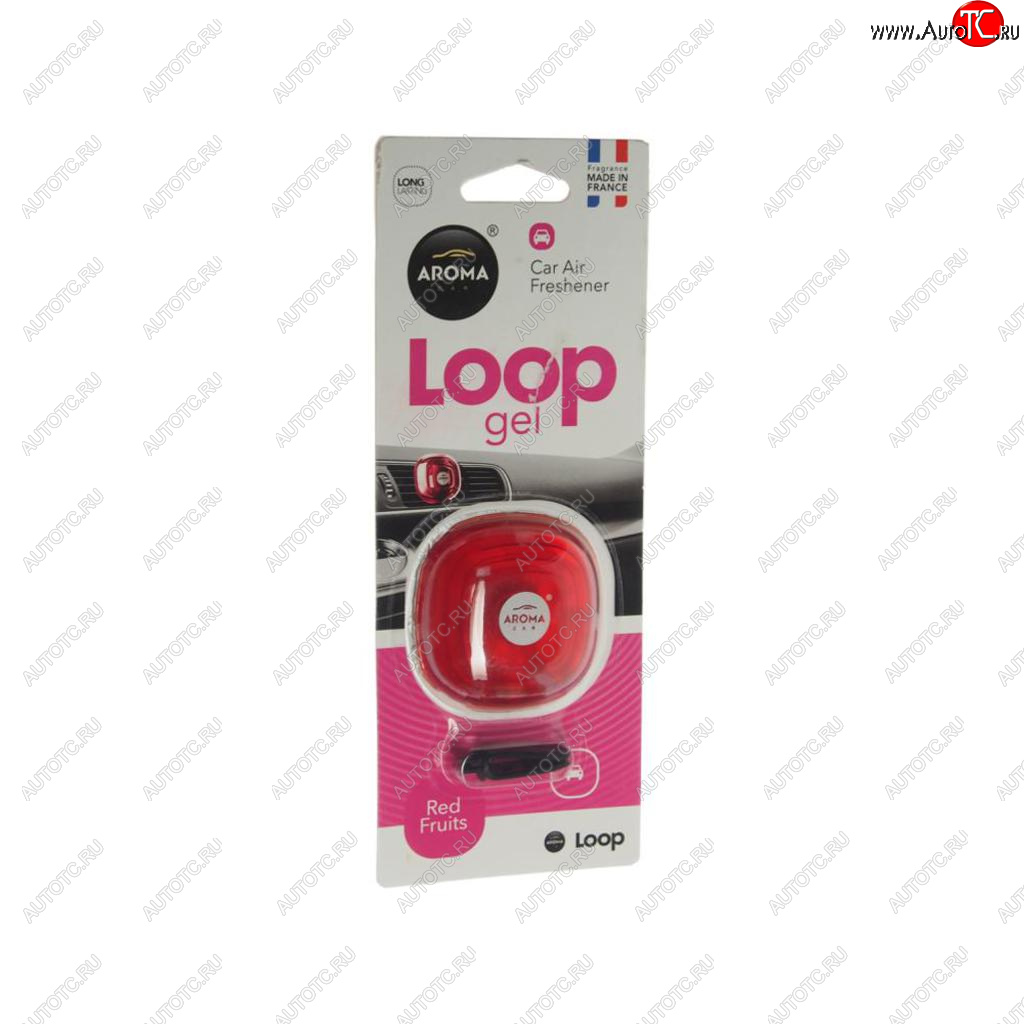 299 р. Ароматизатор на дефлектор гелевый (красные фрукты) Loop AROMA CAR AROMA CAR 63115  с доставкой в г. Кемерово