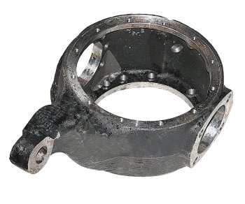 28 749 р. Корпус УРАЛ кулака поворотного левый (с 2003г.) (АО АЗ УРАЛ) УРАЛ АЗ АО 6361-2304031  с доставкой в г. Кемерово. Увеличить фотографию 1