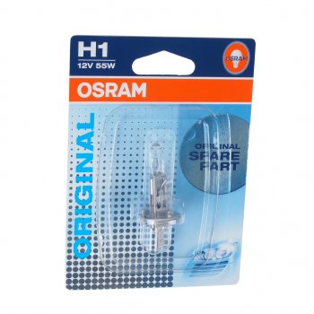 250 р. Лампа 12V H1 55W P14.5s блистер (1шт.) OSRAM OSRAM 64150-01b  с доставкой в г. Кемерово. Увеличить фотографию 1