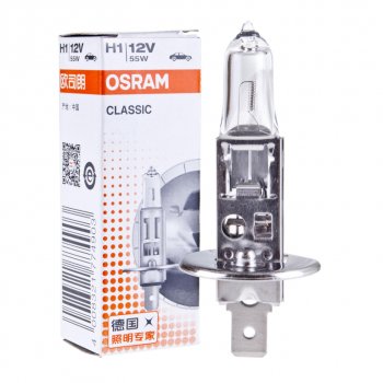 139 р. Лампа 12V H1 55W P14.5s OSRAM OSRAM 64150clc  с доставкой в г. Кемерово. Увеличить фотографию 1