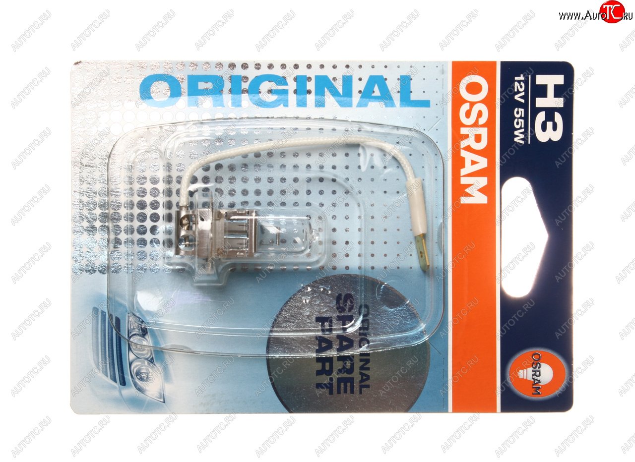 274 р. Лампа 12V H3 55W PK22s блистер (1шт.) OSRAM OSRAM 64151-01b  с доставкой в г. Кемерово