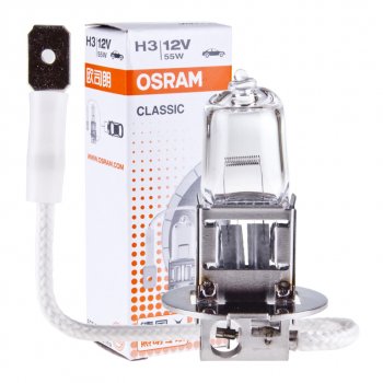 133 р. Лампа 12V H3 55W PK22s OSRAM OSRAM 64151clc  с доставкой в г. Кемерово. Увеличить фотографию 1