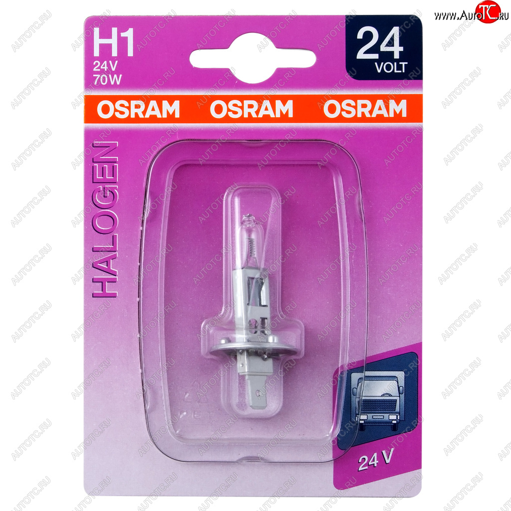 369 р. Лампа 24V H1 70W P14.5s блистер (1шт.) OSRAM OSRAM 64155-01b  с доставкой в г. Кемерово
