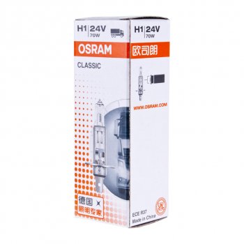 149 р. Лампа 24V H1 70W P14.5s OSRAM OSRAM 64155clc  с доставкой в г. Кемерово. Увеличить фотографию 4