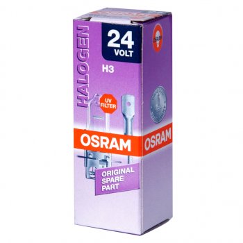 262 р. Лампа 24V H3 70W PK22s OSRAM OSRAM 64156  с доставкой в г. Кемерово. Увеличить фотографию 1