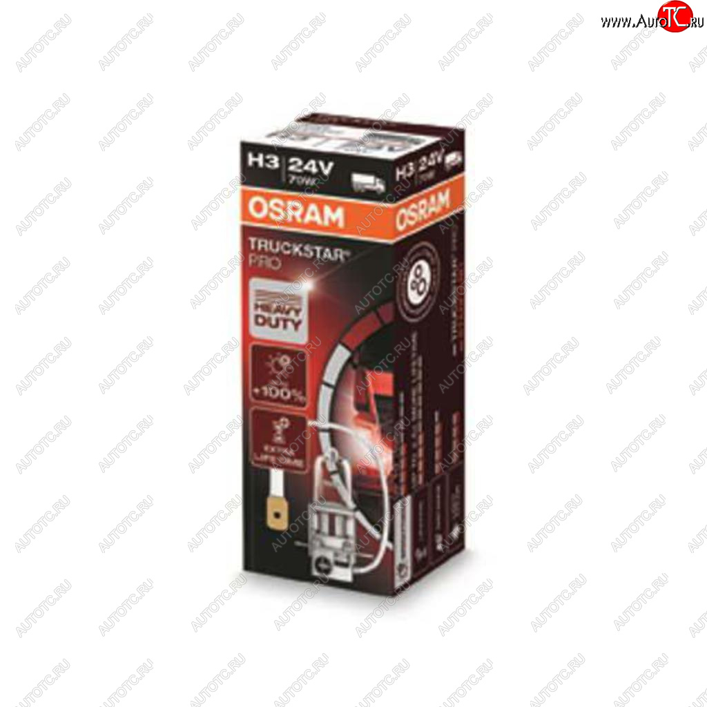 459 р. Лампа 24V H3 70W PK22s +100% Truckstar Pro OSRAM OSRAM 64156tsp  с доставкой в г. Кемерово