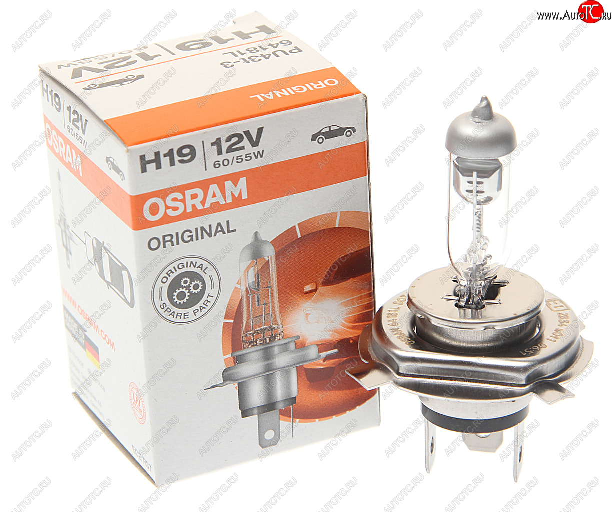 769 р. Лампа 12V H19 6055W PU43t-3 OSRAM OSRAM 64181l  с доставкой в г. Кемерово