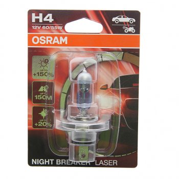 429 р. Лампа 12V H4 6055W P43t-38 блистер (1шт.) OSRAM OSRAM 64193-01b  с доставкой в г. Кемерово. Увеличить фотографию 1