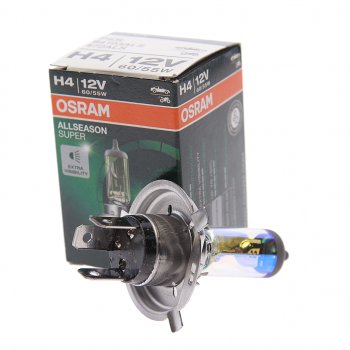 639 р. Лампа 12V H4 6055W P43t +30% желтая All Season OSRAM OSRAM 64193als  с доставкой в г. Кемерово. Увеличить фотографию 2
