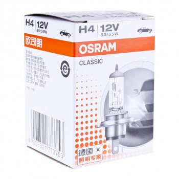 167 р. Лампа 12V H4 6055W P43t-38 OSRAM OSRAM 64193clc  с доставкой в г. Кемерово. Увеличить фотографию 3