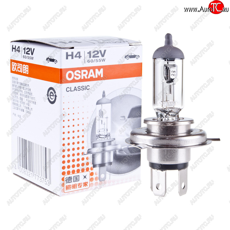 167 р. Лампа 12V H4 6055W P43t-38 OSRAM OSRAM 64193clc  с доставкой в г. Кемерово