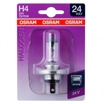 539 р. Лампа 24V H4 7570W P43t-38 блистер (1шт.) OSRAM OSRAM 64196-01b  с доставкой в г. Кемерово. Увеличить фотографию 1