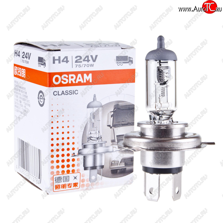 270 р. Лампа 24V H4 7570W P43t-38 OSRAM OSRAM 64196clc  с доставкой в г. Кемерово