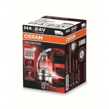 569 р. Лампа 24V H4 7570W P43t-38 +100% Truckstar Pro OSRAM OSRAM 64196tsp  с доставкой в г. Кемерово. Увеличить фотографию 1