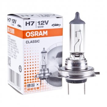 167 р. Лампа 12V H7 55W PX26d OSRAM OSRAM 64210clc  с доставкой в г. Кемерово. Увеличить фотографию 1