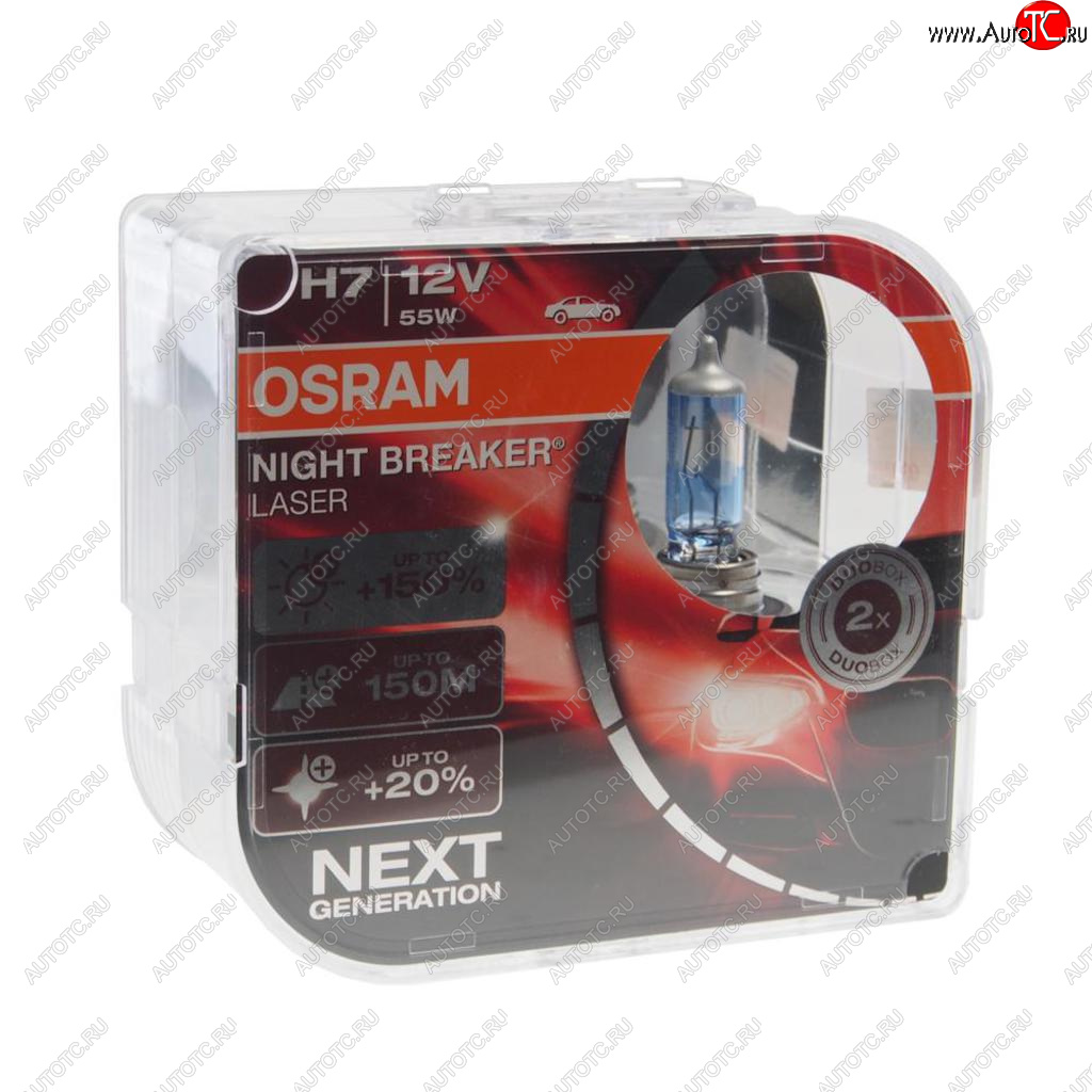 3 399 р. Лампа 12V H7 55W PX26d +150% 3750K бокс (2шт.) Night Breaker Laser OSRAM OSRAM 64210nl2(euro)  с доставкой в г. Кемерово