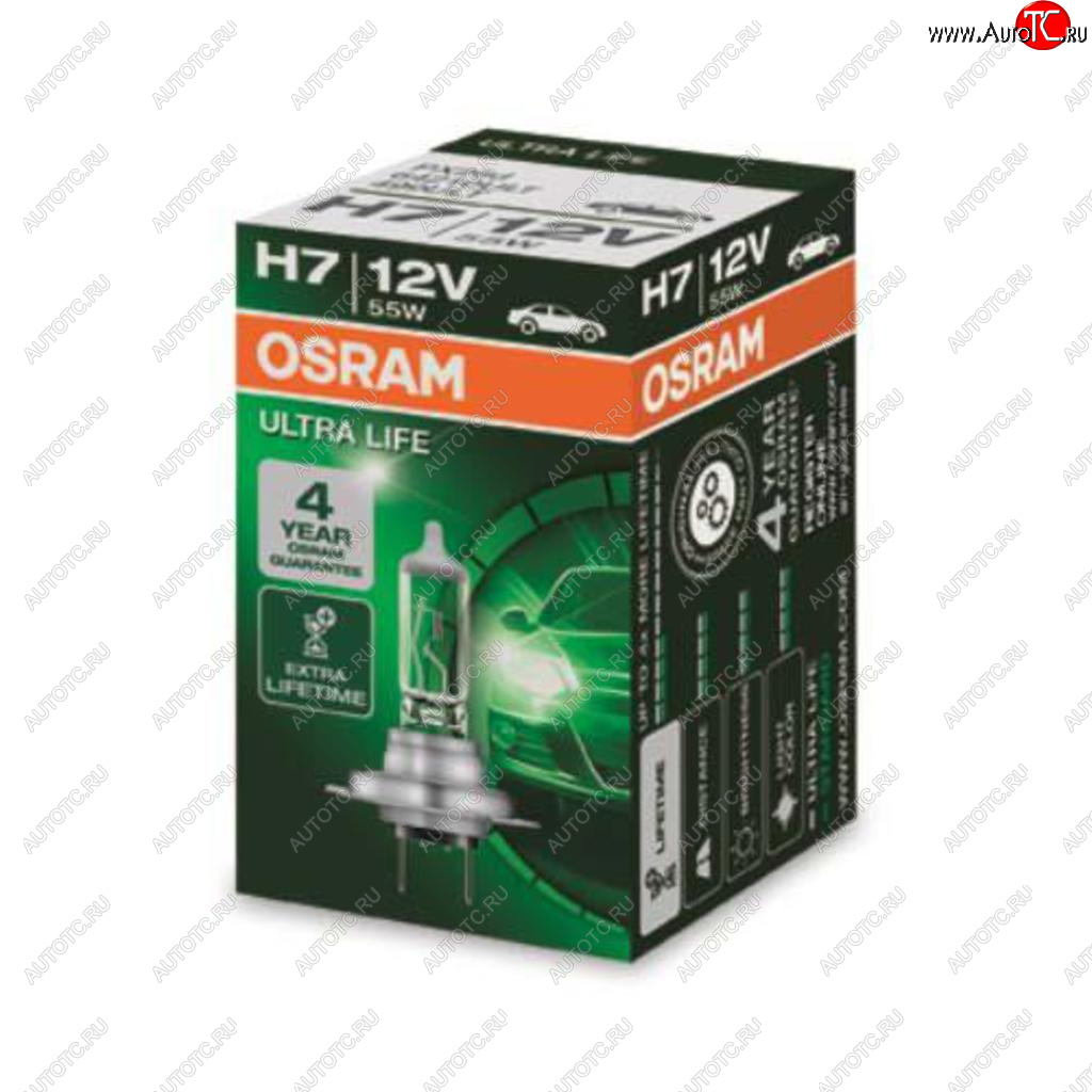 549 р. Лампа 12V H7 55W PX26d Ultra Life OSRAM OSRAM 64210ult  с доставкой в г. Кемерово